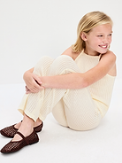 Image number 3 showing, Low-Rise Jacquard Knit Pants for Girls