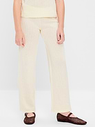 Image number 1 showing, Low-Rise Jacquard Knit Pants for Girls