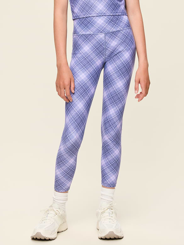 High-Waisted PowerSoft 7/8-Length Side-Pocket Leggings for Girls