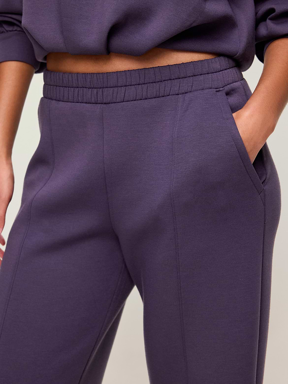 High-Waisted Bounce Fleece Wide-Leg Sweatpants