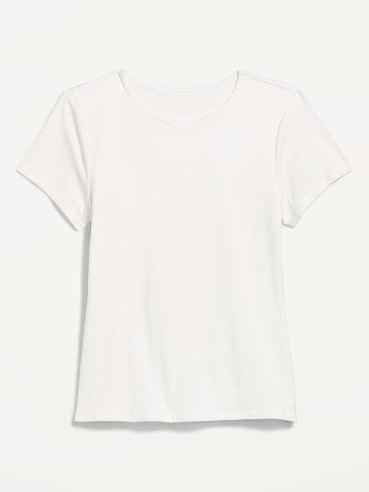Image 4 of 8, Hug Double-Layer Short-Sleeve Top
