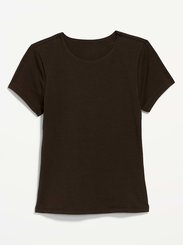 Image 4 of 8, Hug Double-Layer Short-Sleeve Top