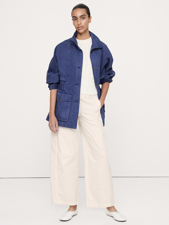 Mid-Rise Relaxed Painter Pull-On Pant