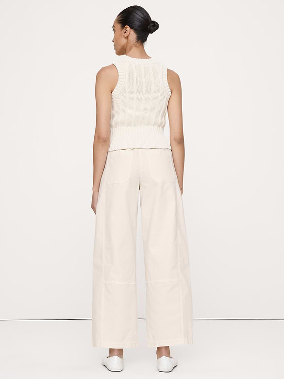 Mid-Rise Relaxed Painter Pull-On Pant