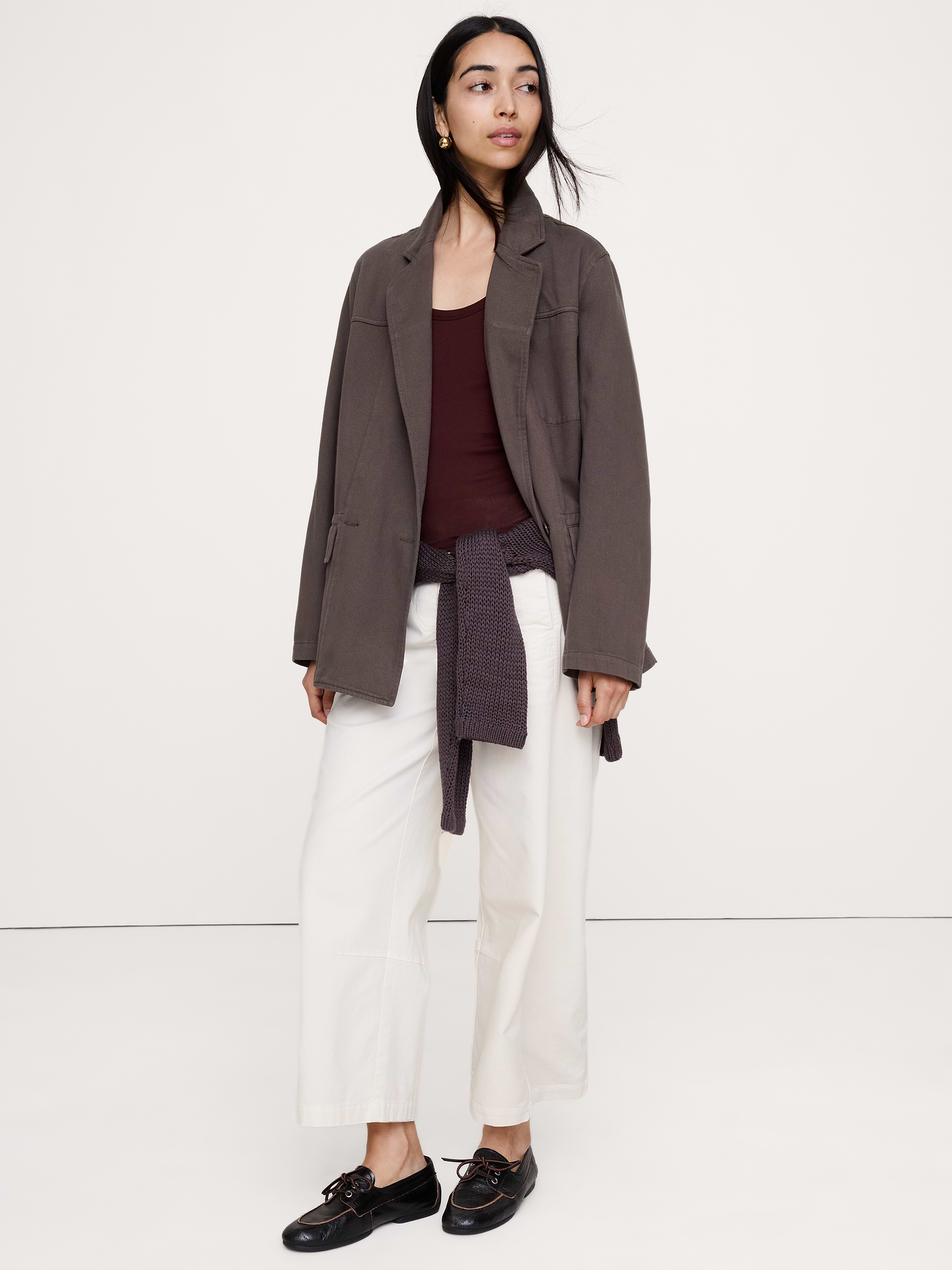 Image number 4 showing, Cotton-Linen Utility Blazer