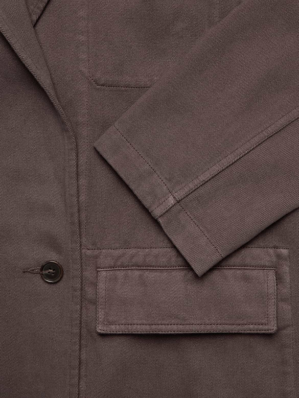 Cotton-Linen Utility Blazer