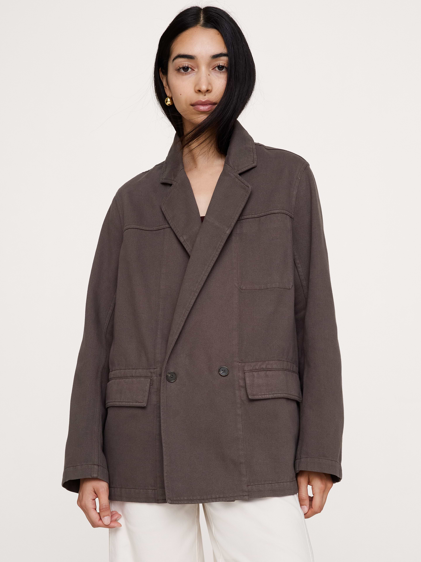Image number 1 showing, Cotton-Linen Utility Blazer