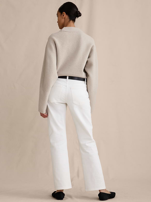 Low-Rise Kick-Straight Jean