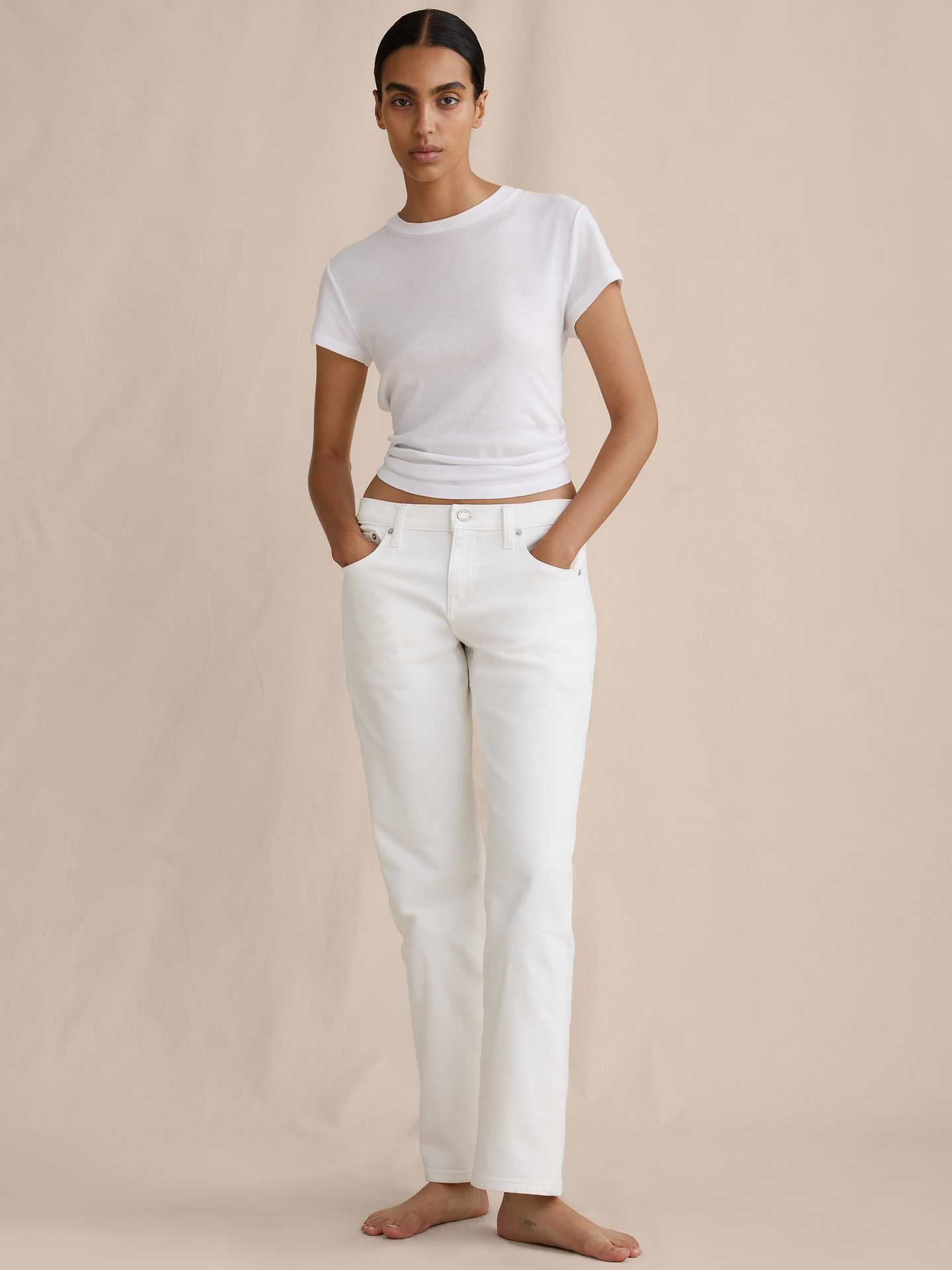 Image number 4 showing, Low-Rise Kick-Straight Jean