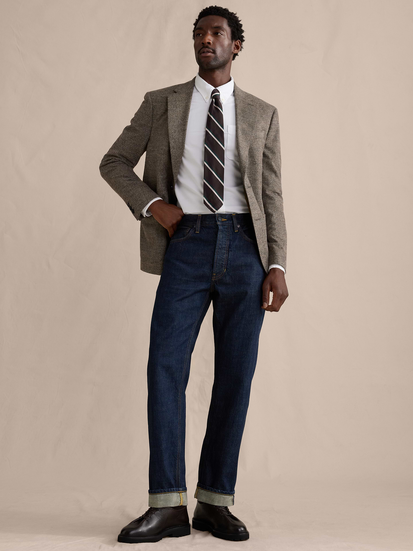 Image number 1 showing, Straight Selvedge Jean