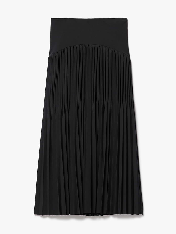 Image number 7 showing, Featherweight Plissé Midi Skirt