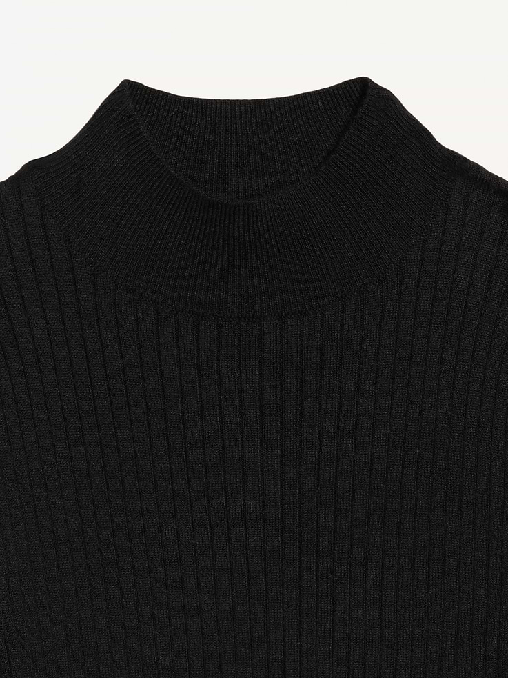 Image 6 of 6, Slim-Fit Ribbed Turtleneck
