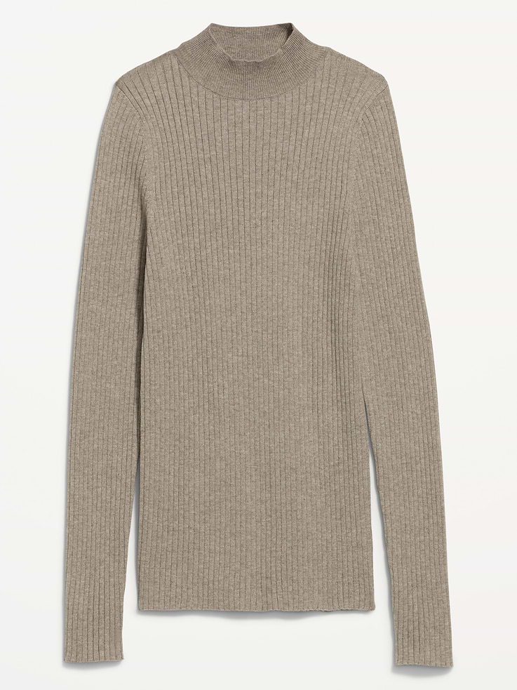 Image 5 of 6, Slim-Fit Ribbed Turtleneck