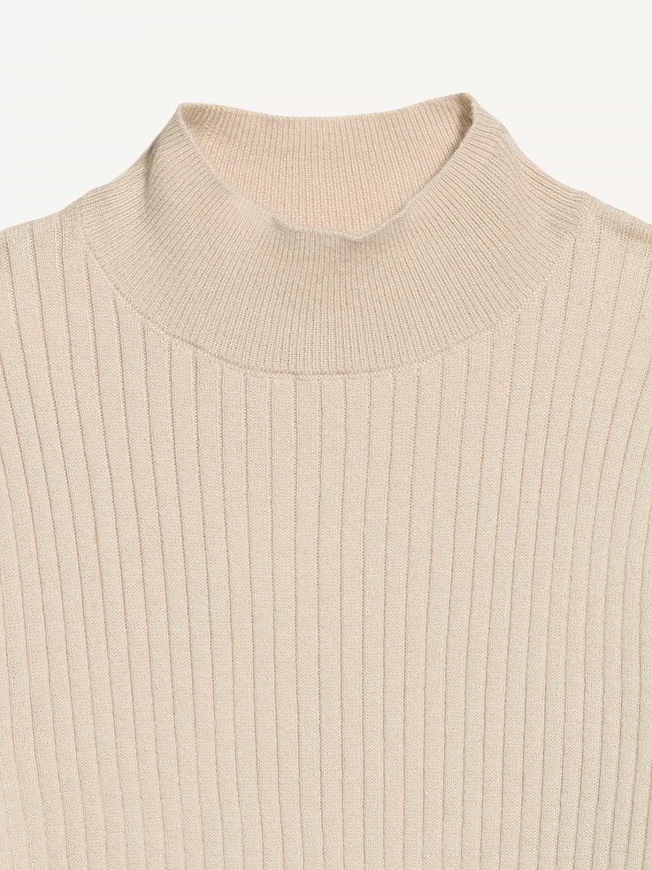 Image 6 of 6, Slim-Fit Ribbed Turtleneck