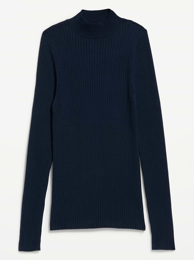 Image 5 of 6, Slim-Fit Ribbed Turtleneck