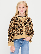 Image number 1 showing, Cozy Button-Front Cardigan Sweater for Girls
