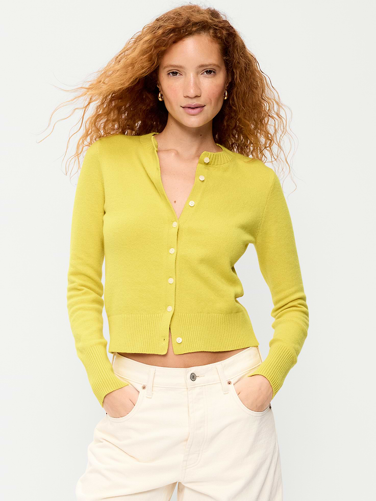 L'image numéro 1 présente Cardigan court ras du cou SoSoft