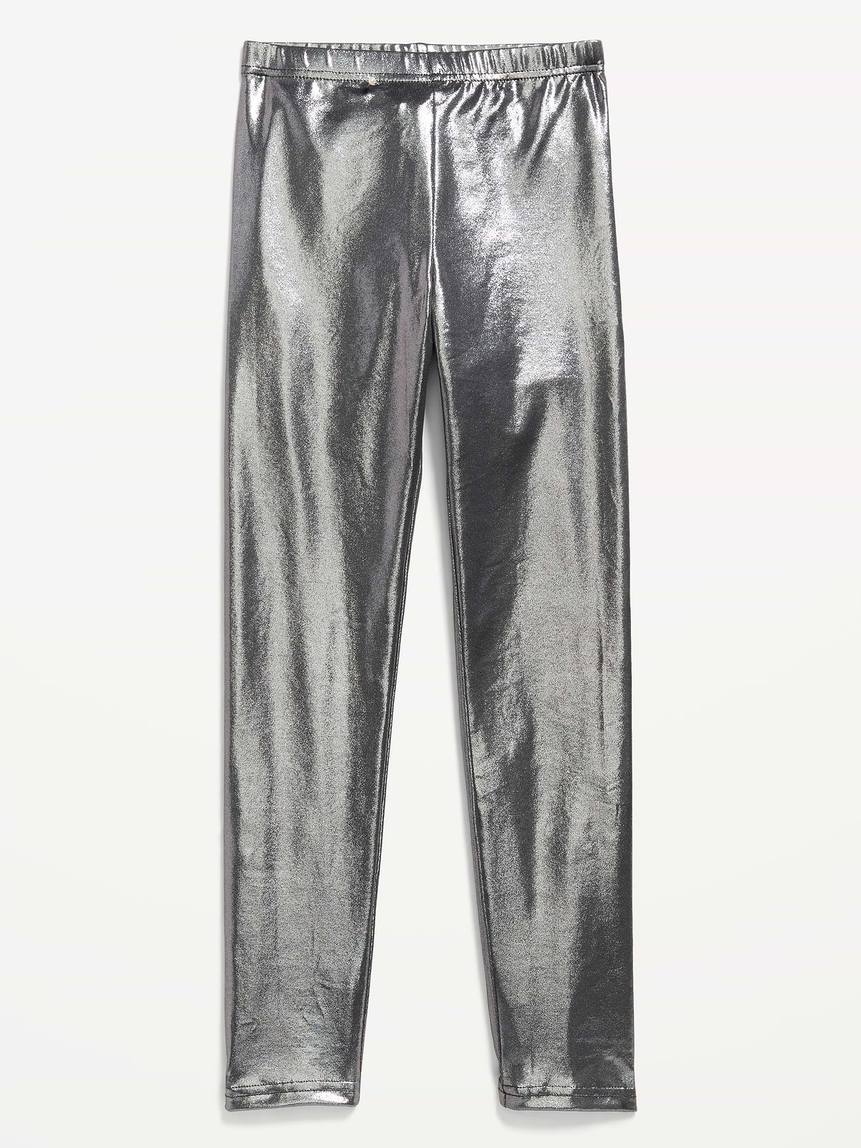 Image number 1 showing, Shiny Foil Print Leggings for Girls