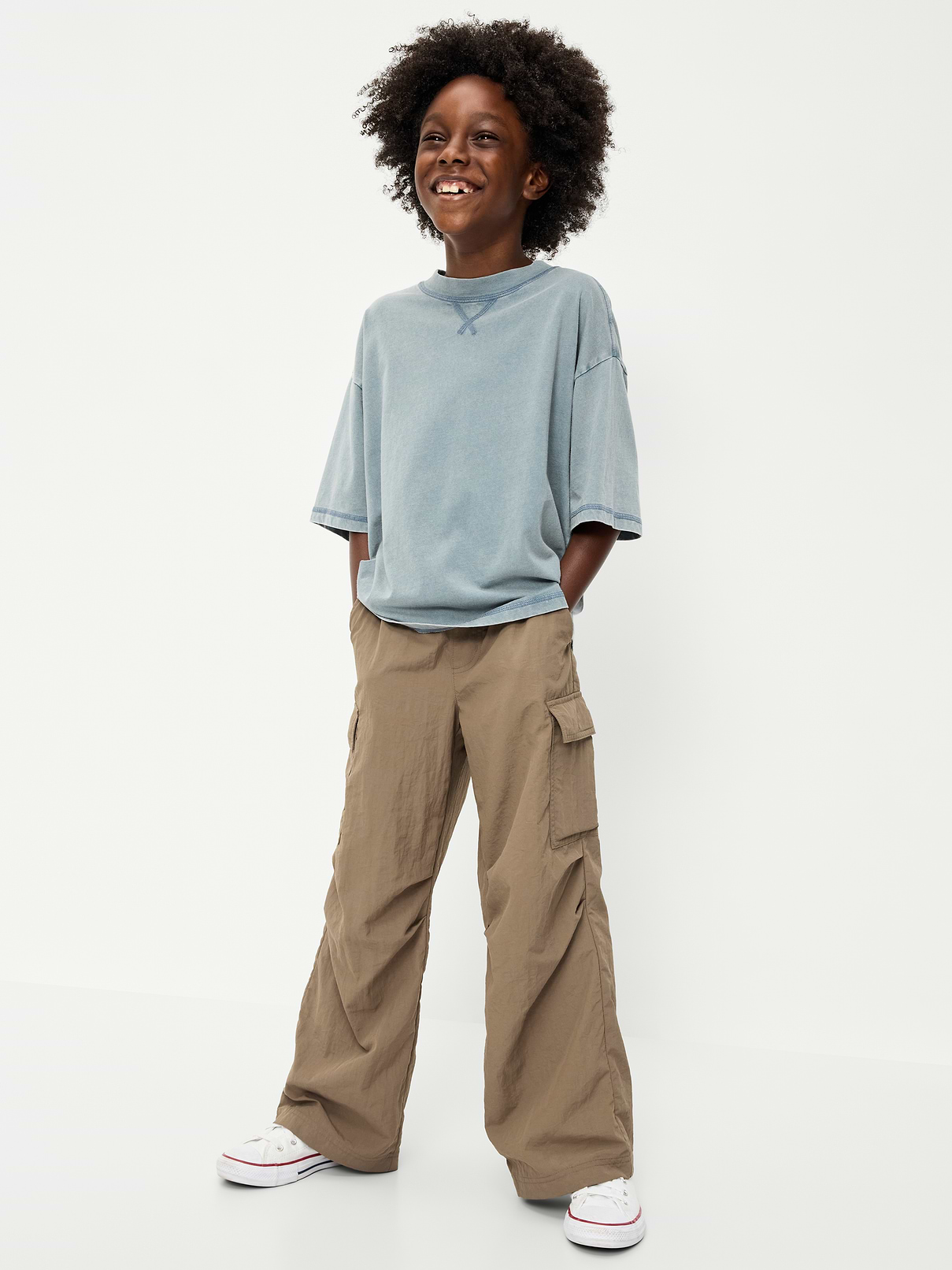 Image number 3 showing, Ultra Baggy Pull-On Cargo Pants for Boys