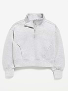 Image number 1 showing, Bounce Fleece Half-Zip Pullover Sweatshirt for Girls