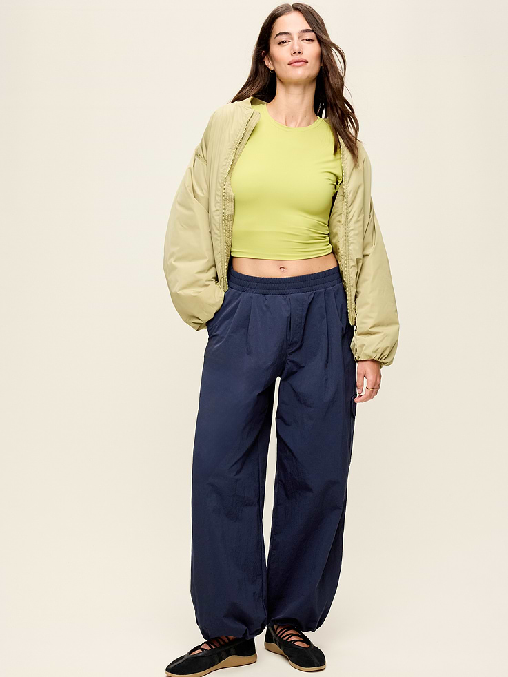 Image number 2 showing, Mid-Rise Woven Utility Pants