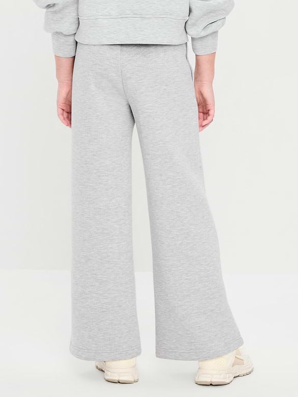 High-Waisted Bounce Fleece Wide-Leg Sweatpants for Girls