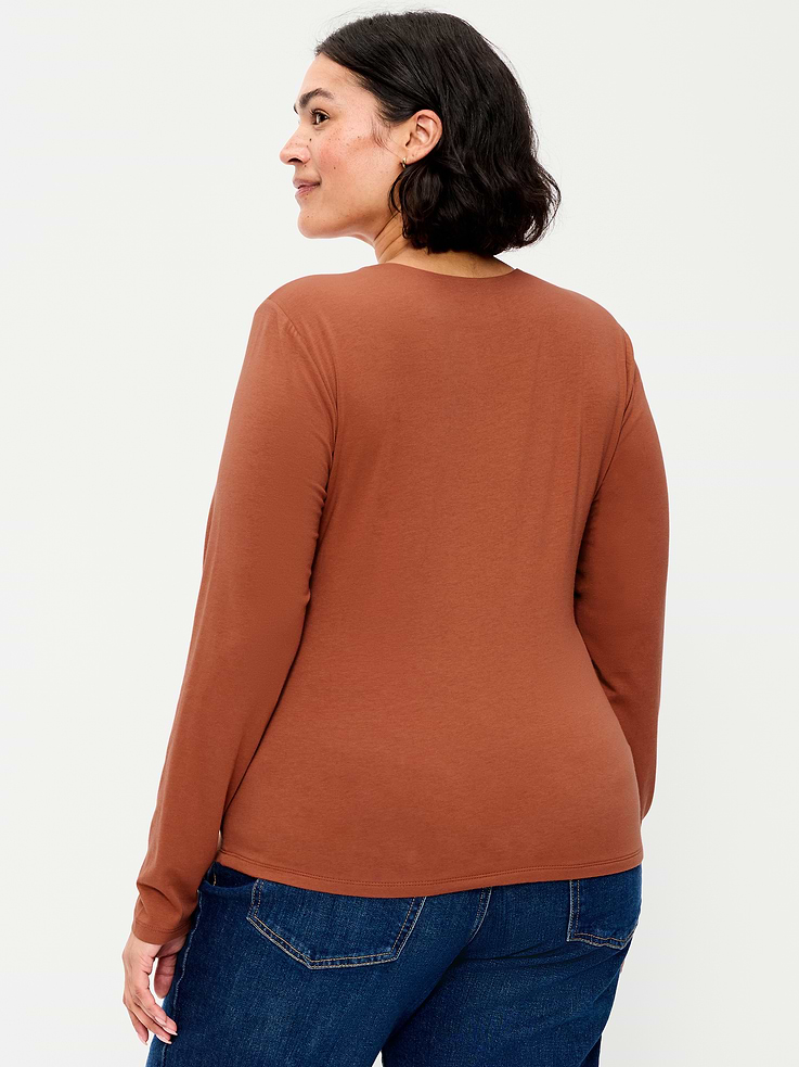 Image number 5 showing, Hug Double-Layer Crew-Neck Long-Sleeve Top