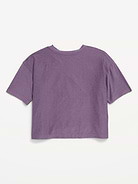 L'image numéro 4 présente T-shirt droit à manches courtes NuageSport pour fille