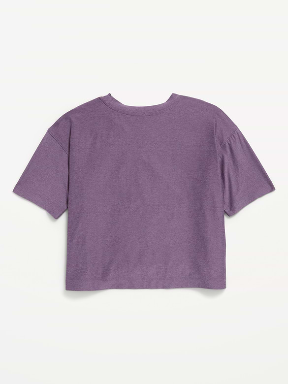 CloudMotion Short-Sleeve Boxy T-Shirt for Girls
