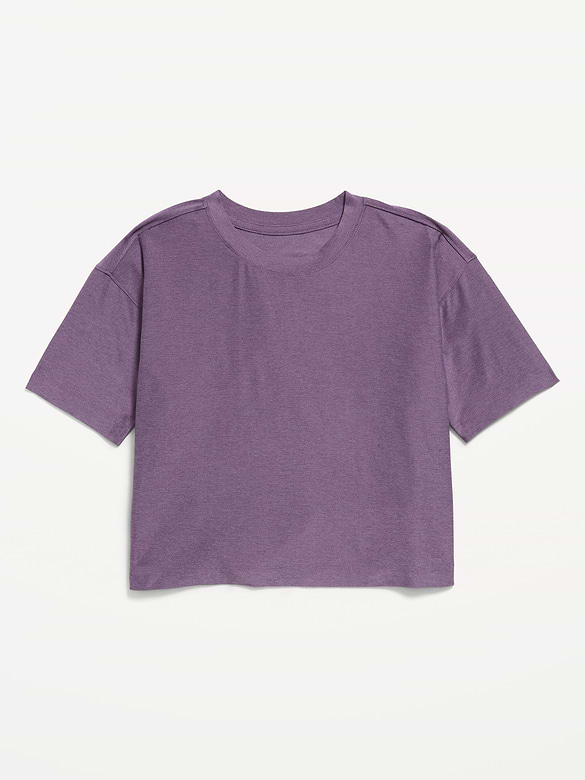 CloudMotion Short-Sleeve Boxy T-Shirt for Girls