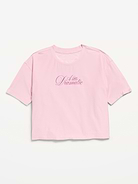 L'image numéro 3 présente T-shirt droit à manches courtes NuageSport pour fille