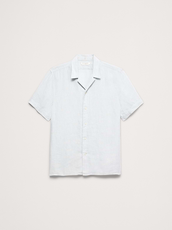 Chemise de vacances à coupe standard en lin