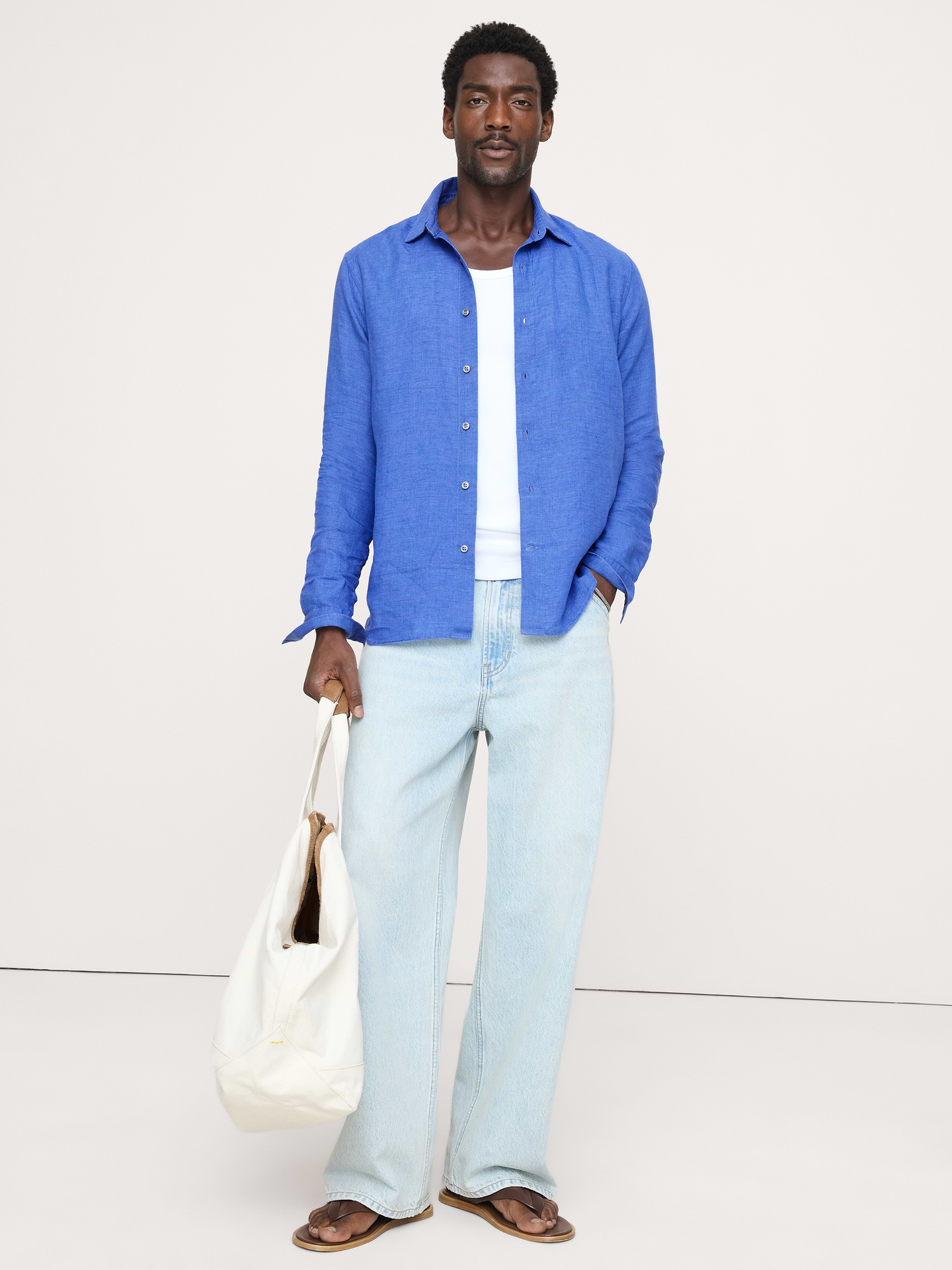 Image number 3 showing, Standard-Fit Linen Shirt