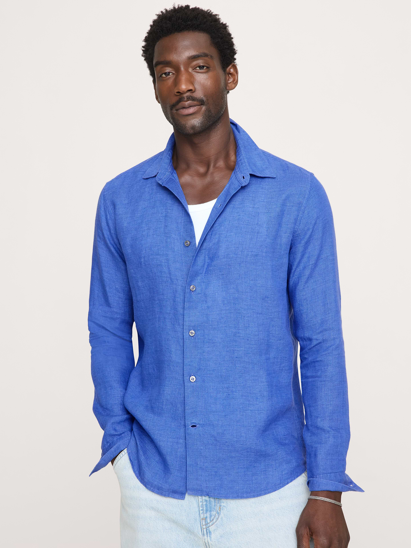 Image number 1 showing, Standard-Fit Linen Shirt