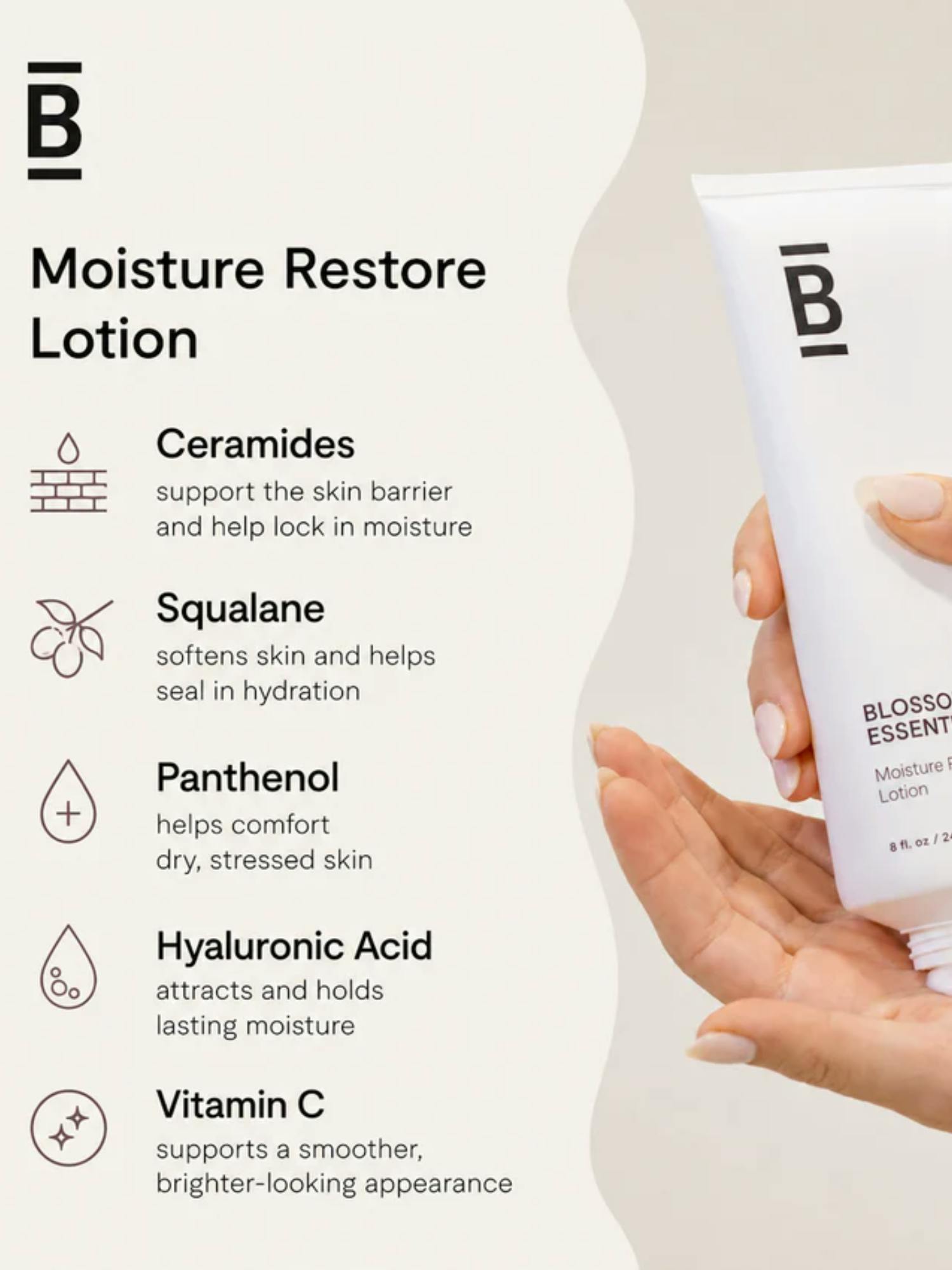 Image 4 of 4, Blossom Essential Moisture Restore Lotion