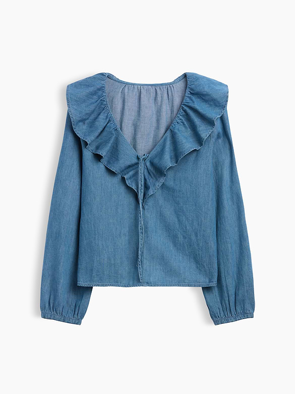 Relaxed Ruffle Top
