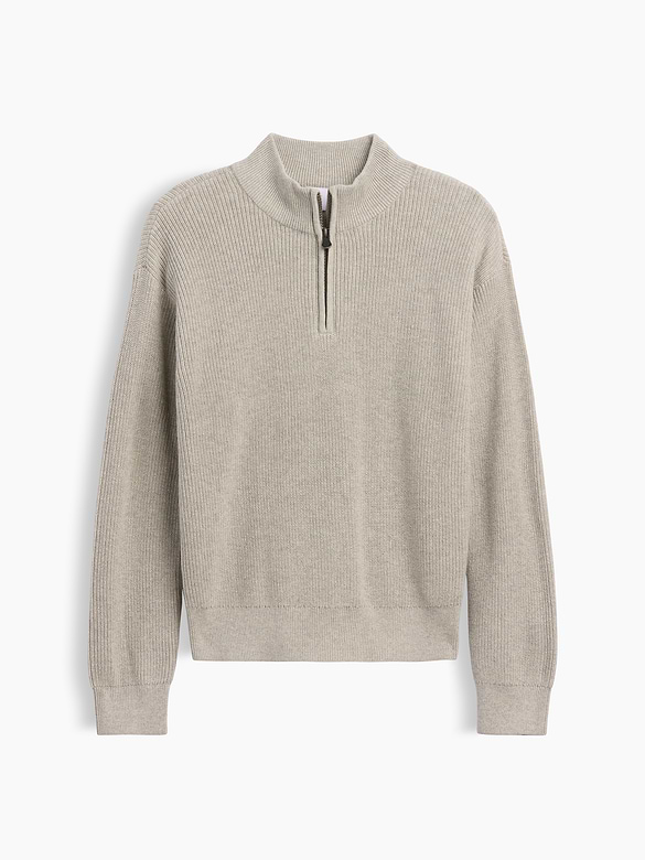 Kids Relaxed Quarter-Zip Sweater