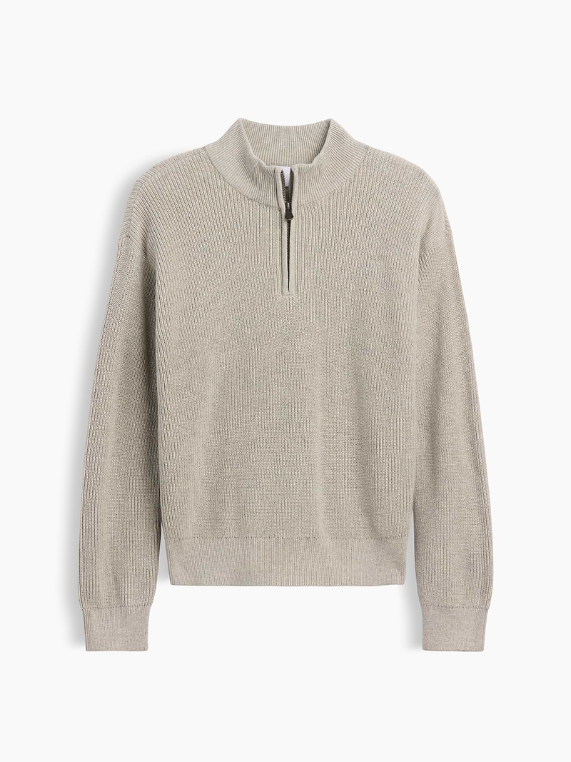 Kids Relaxed Quarter-Zip Sweater