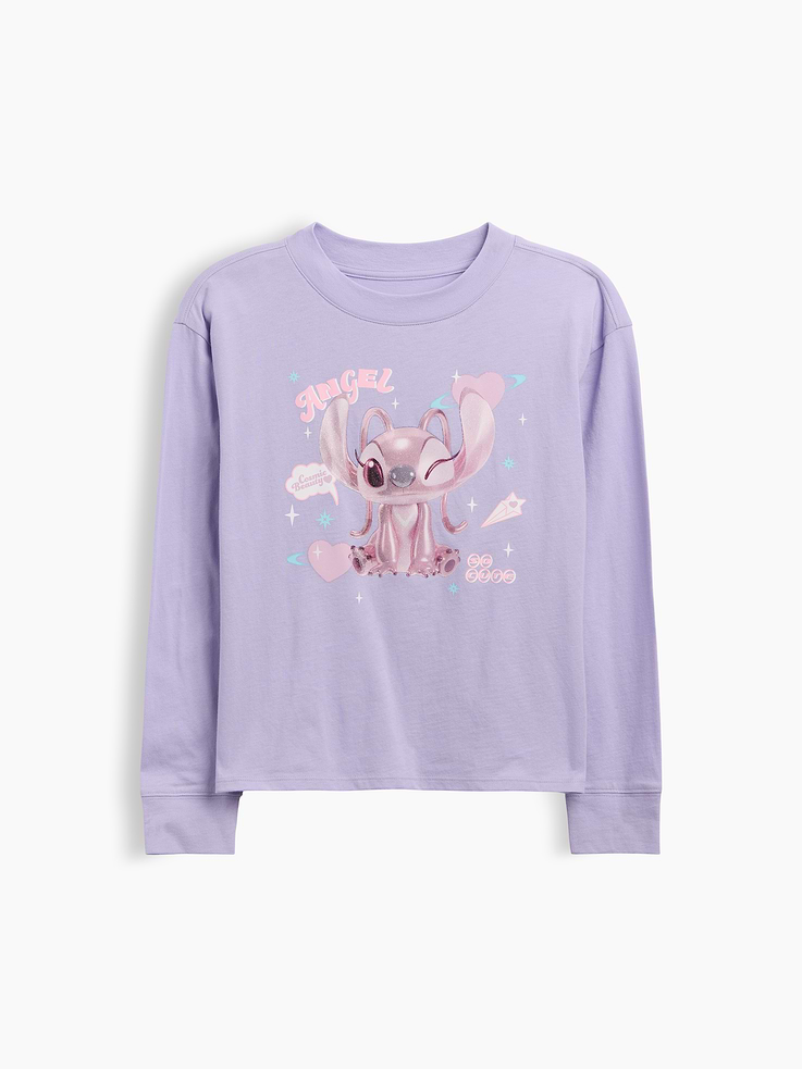 Image number 1 showing, GapKids × Disney Lilo and Stitch Oversized Graphic T-Shirt