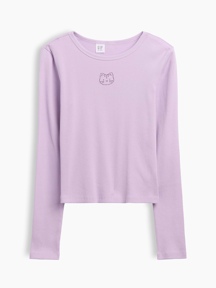 Image 1 of 3, Soft ribbed knit., Long sleeves., Crewneck., Select styles have graphic at front or allover print., Product #1178671