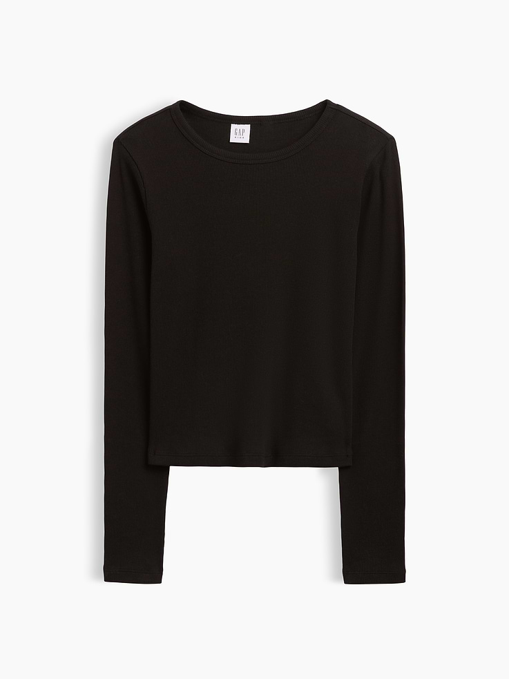 Image 1 of 3, Soft ribbed knit., Long sleeves., Crewneck., Select styles have graphic at front or allover print., Product #1178671