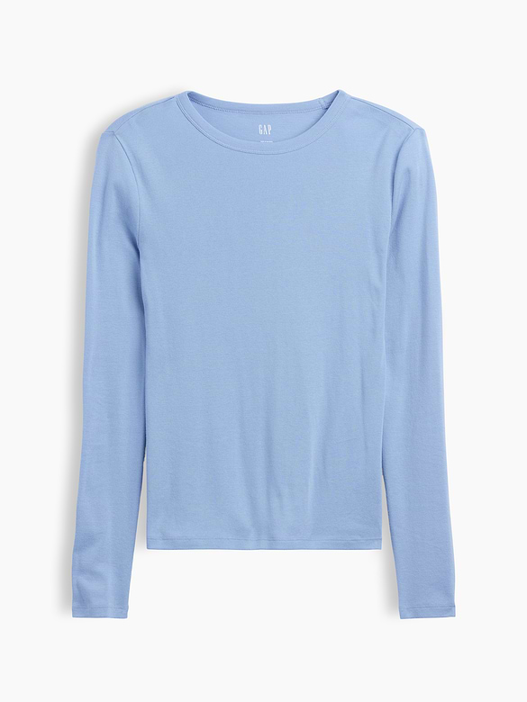 Modern Ribbed Crewneck T-Shirt