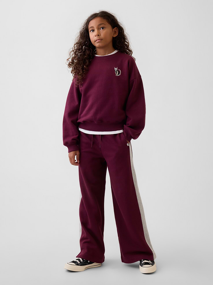 Image number 1 showing, Kids VintageSoft Baggy Varsity Sweatpants