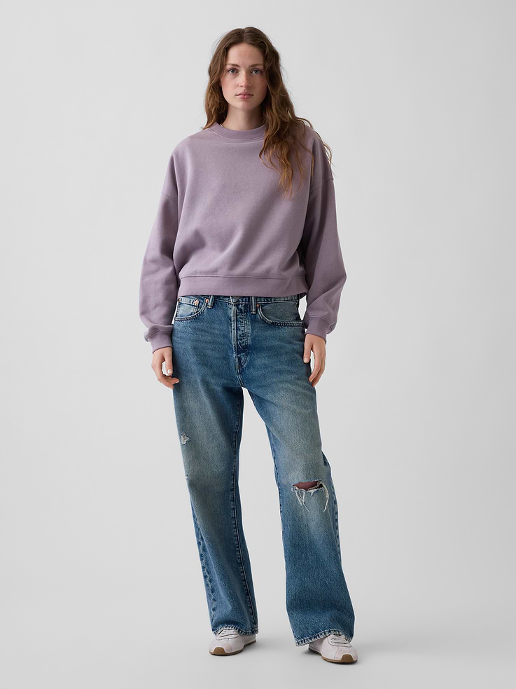 Image number 2 showing, VintageSoft Wedge Crew Sweatshirt