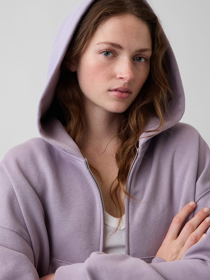 Image number 5 showing, VintageSoft Wedge Zip Hoodie