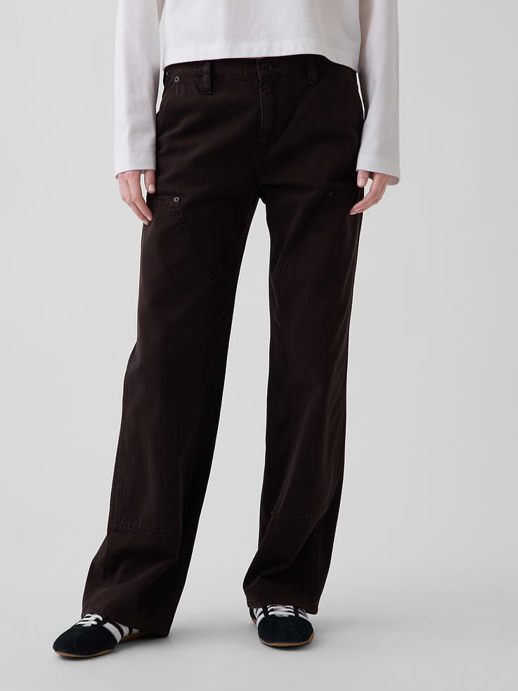 Image number 2 showing, Low Rise '90s Loose Double-Knee Carpenter Pants