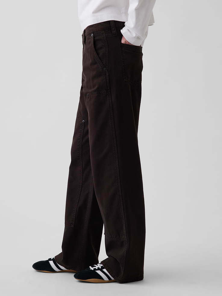 Image number 3 showing, Low Rise '90s Loose Double-Knee Carpenter Pants
