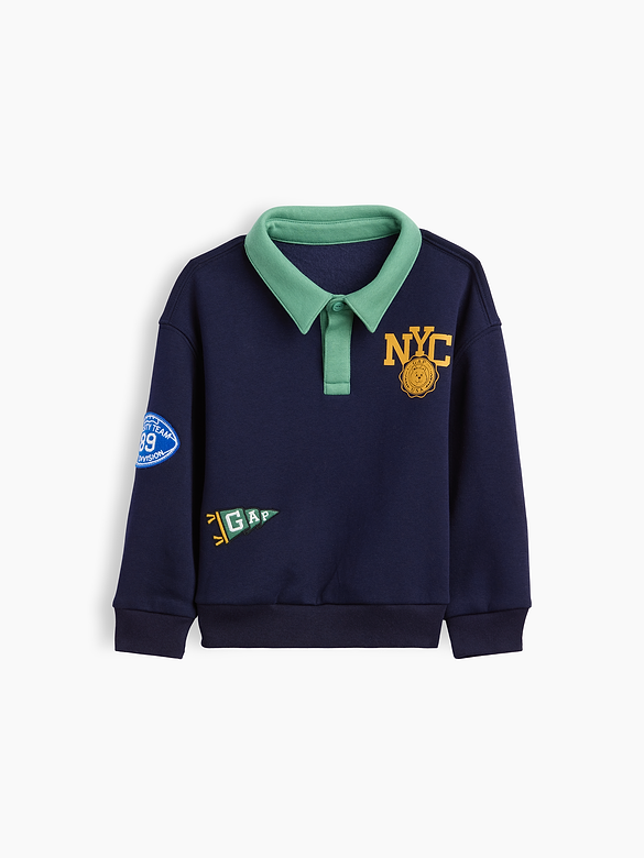 Baby & Toddler VintageSoft Varsity Logo Polo Sweatshirt
