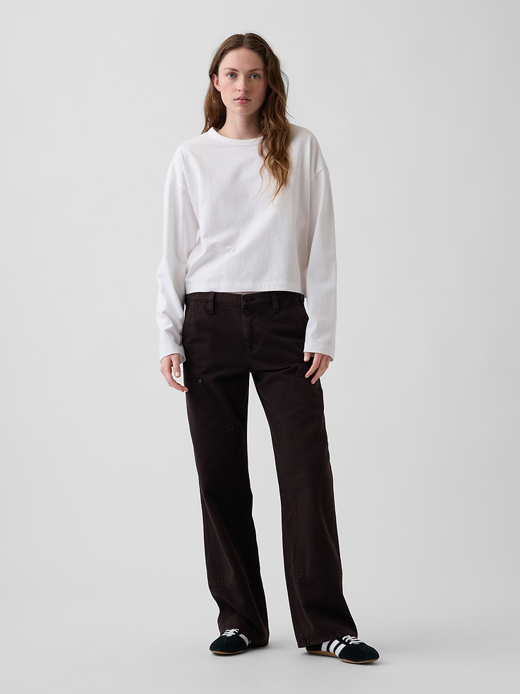 Image number 1 showing, Low Rise '90s Loose Double-Knee Carpenter Pants