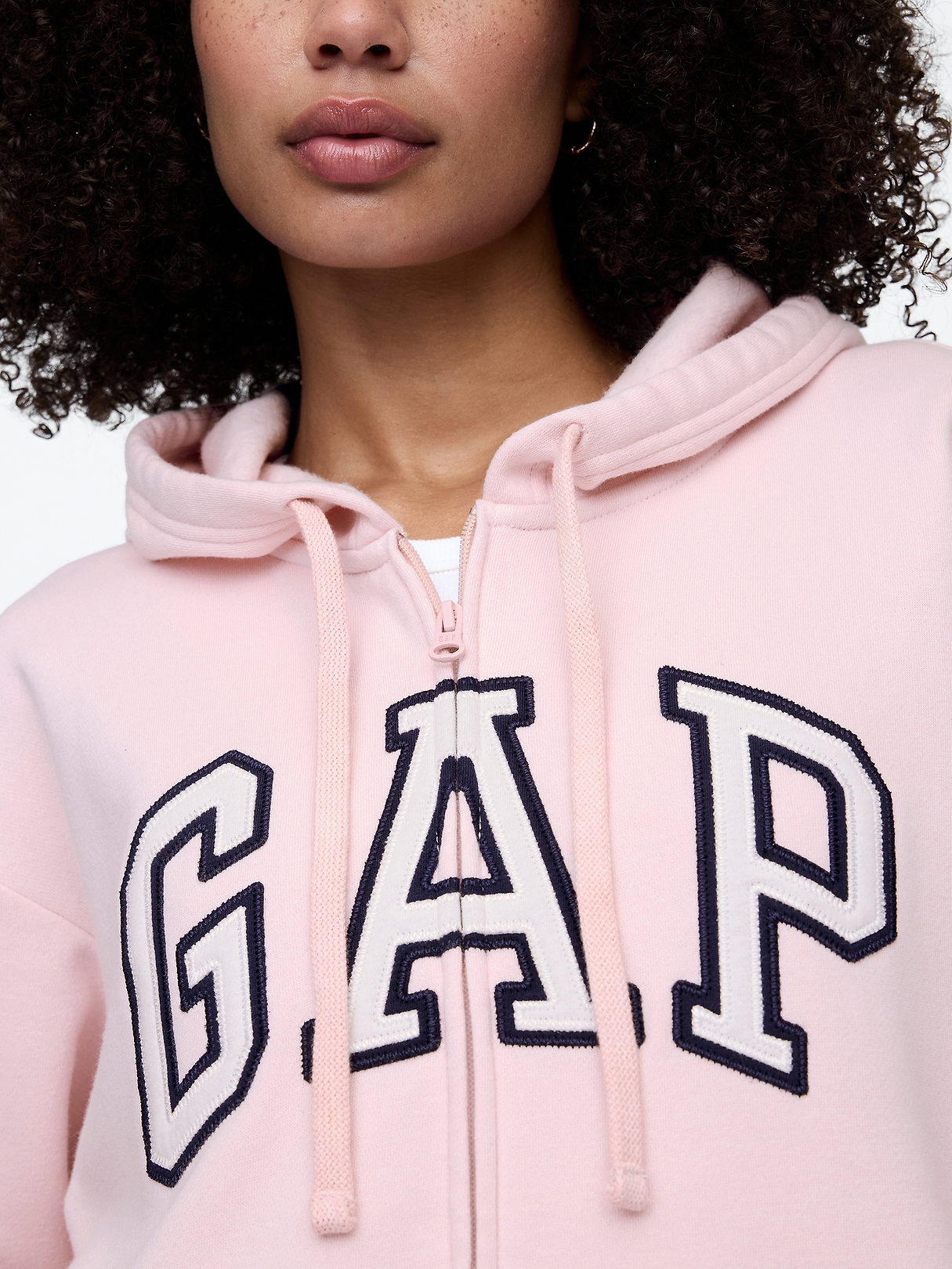 Relaxed Gap Logo Zip Hoodie | Gap Factory